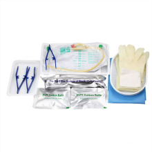 Medical Disposable Icu Consumable Cathetenzation Kit Valve Two Way Silicone Foley Catheter kit